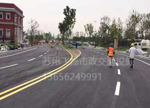 蘇州小區道路地面劃線價格_蘇州小區劃線多少錢一米？