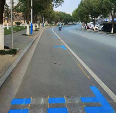 限時段停車位標線 限時段停車位標線