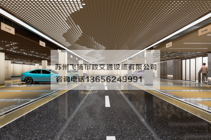 萬科左岸車庫劃線設(shè)計(jì)效果宣傳圖