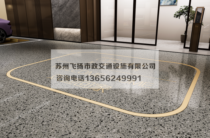 萬科左岸車庫劃線設(shè)計(jì)效果宣傳圖